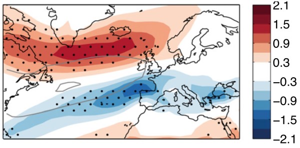 Análisis de sensibilidad de la circulación atmosférica a los forzamientos externos mediante tipos de circulación